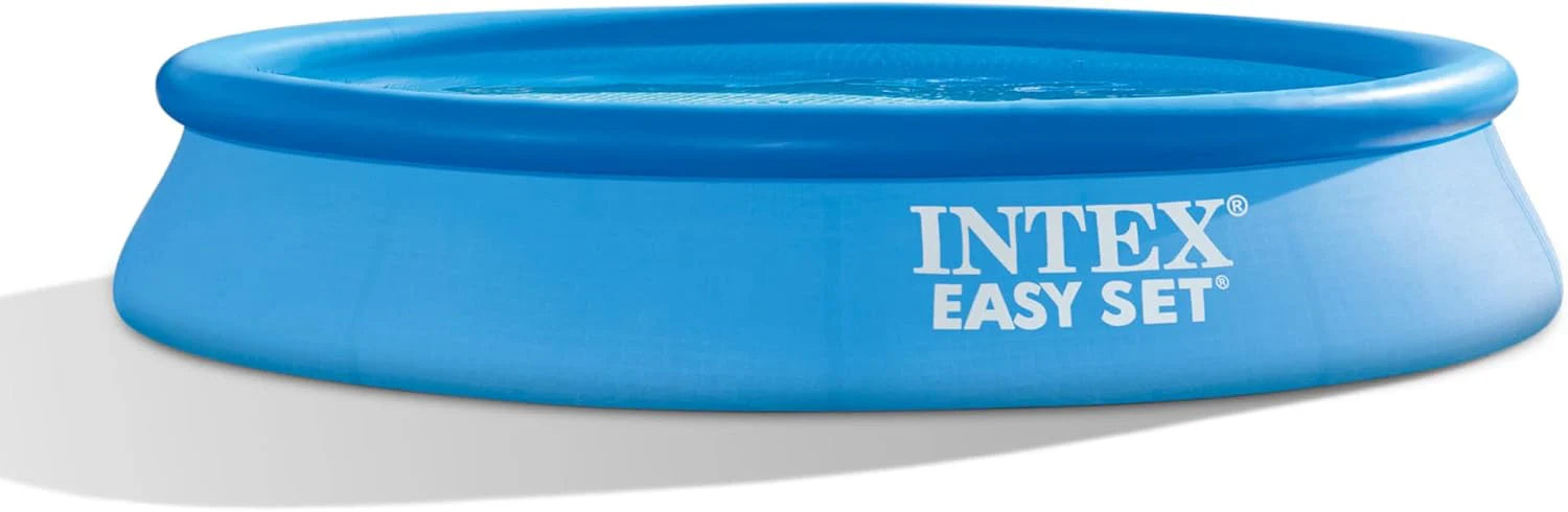 Intex 28167EH Easy Set Inflatable Swimming Pool Set: 15ft x 48in �?Includes 1000 GPH Cartridge Filter Pump �?Removable Ladder �?Pool Cover �?Ground
