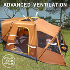TIMBER RIDGE 5-9 Person SUV Tent with Screen Porch and Awning for Family Camping, Weather Resistant and Portable Van or Car Tent, Includes Rainfly and Storage Bag, 13' W X 10' L X 7.1' H