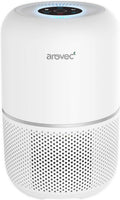 AROVEC Smart Air Purifier with True HEPA Filter, 160 m3/h CADR, Allergy and Odour Eliminator, Bedroom Air Cleaner with Quality Sensor, 2-Year Warranty, White